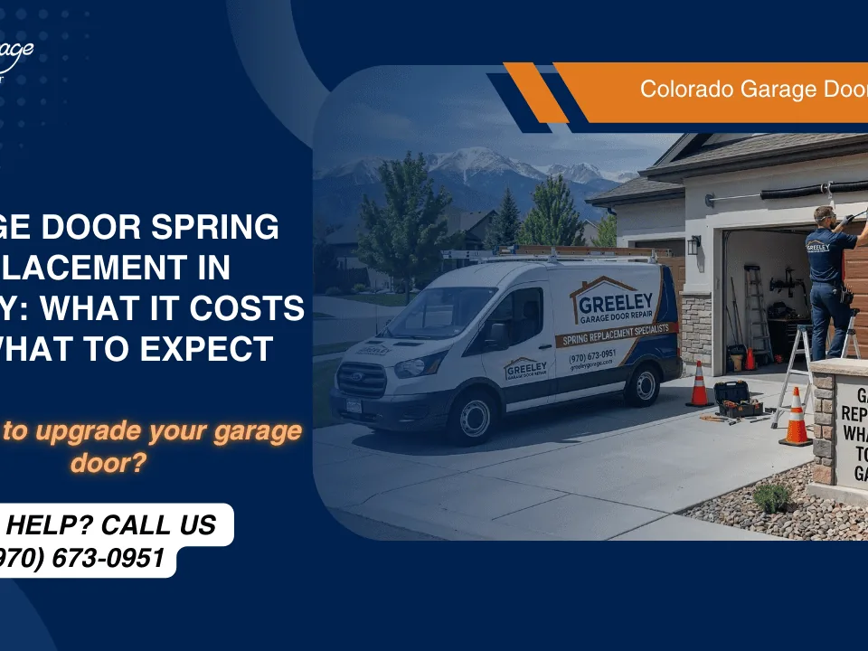Garage Door Spring Replacement in Greeley: What It Costs and What to Expect