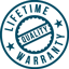 Lifetime workmanship warranty seal